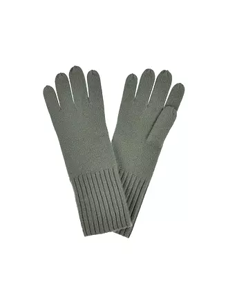 SEEBERGER | Guantes de cachemira | dunkelgrün